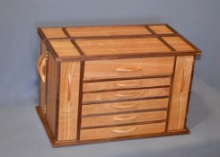 cherry and walnut box